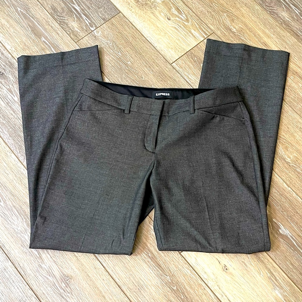 Express Editor Barely Boot Low Rise Pants